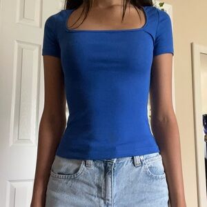 Royal blue top